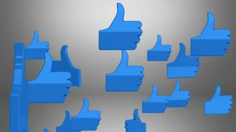 Jumping Likes on White Stock Footage 105009312