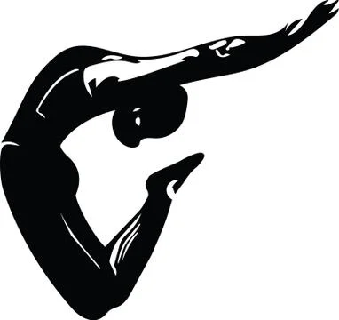 Jumping man, abstract lines drawing 스톡 일러스트