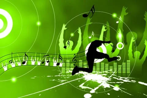 Jumping man Stock Illustration