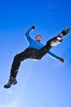 Jumping man Stock Photos