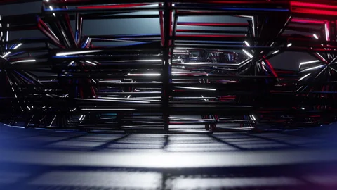 Jumping Metal Construction Stock Footage 262763514