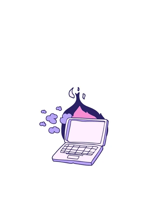 Jumping motion animation of cartoon broken laptop computer Stock Footage 324293357