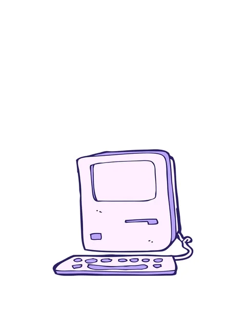 Jumping motion animation of cartoon of computer Stock Footage 324174410