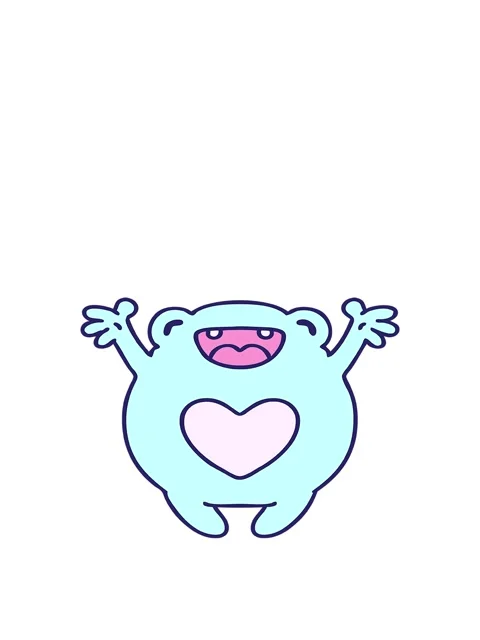 Jumping motion animation of cartoon of a happy frog in love Stock Footage 324296715