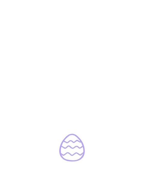 Jumping motion animation of cartoon painted easter egg icon Stock Footage 324474901