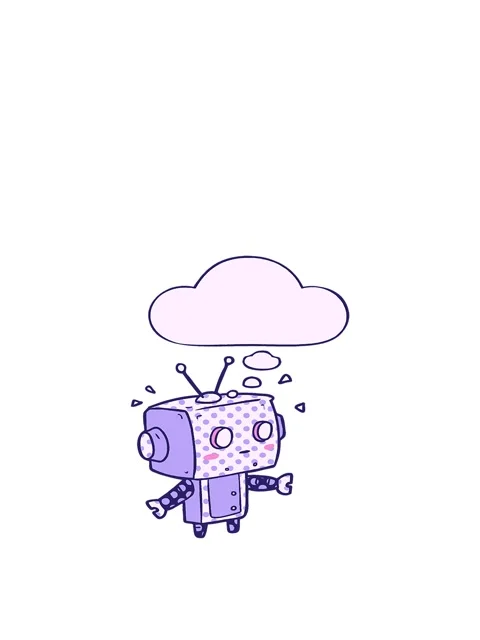 Jumping motion animation of cartoon robot with thought bubble in comic book.. Stock Footage 324080268