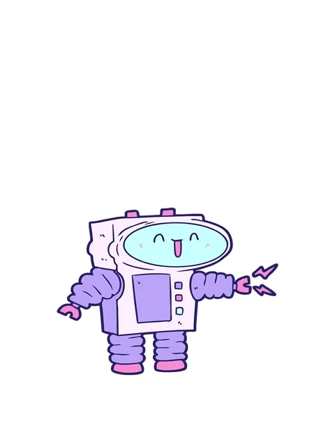 Jumping motion animation of a cartoon robot illustration Stock Footage 324258750