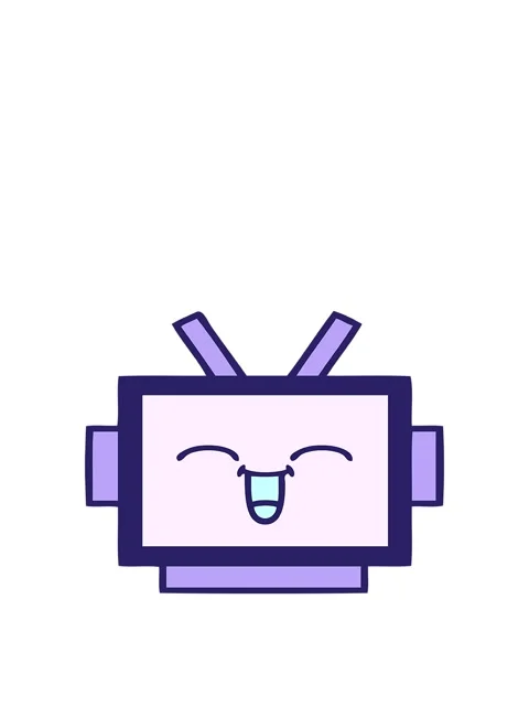 Jumping motion animation of a cartoon of a robot head Stock Footage 324396532