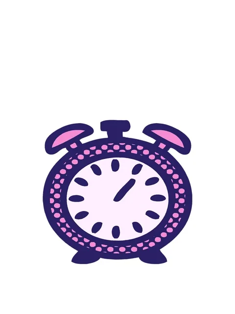 Jumping motion animation of comic book style cartoon of a alarm clock Stock Footage 324383083