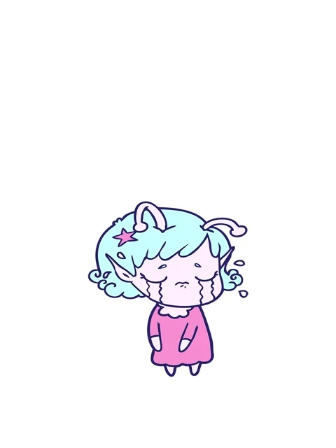 jumping motion animation of crying alien... | Stock Video | Pond5