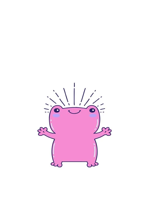 Jumping motion animation of drawing of a traditional tattoo style happy frog Stock Footage 324465394