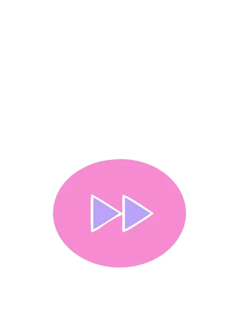 Jumping motion animation of flat symbol of a fast forward button icon Stock Footage 324473755