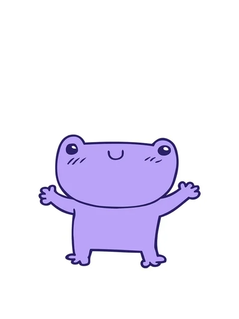 Jumping motion animation of a funny cartoon of frog Stock Footage 324426827
