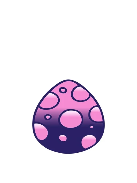 Jumping motion animation of gradient shaded quirky cartoon easter egg Video stock 324132487