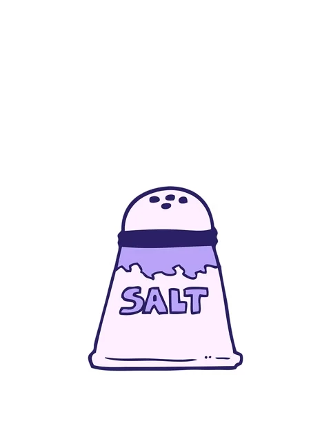 Jumping motion animation of hand drawn doodle style cartoon salt shaker Stock Footage 324059599