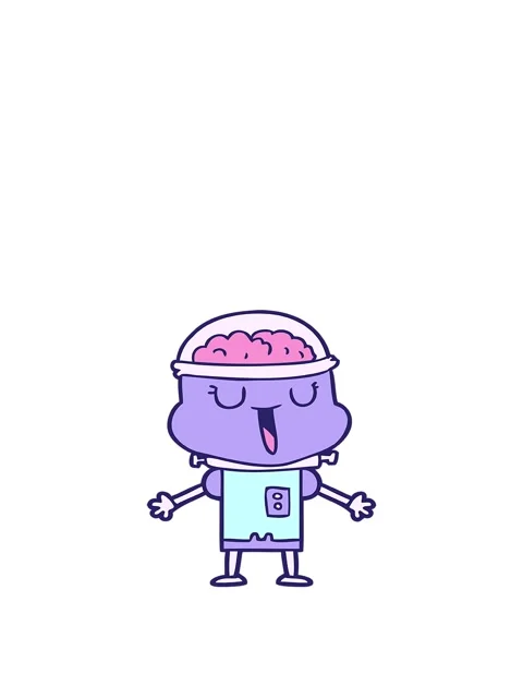 Jumping motion animation of happy robot cartoon Stock Footage 324244842