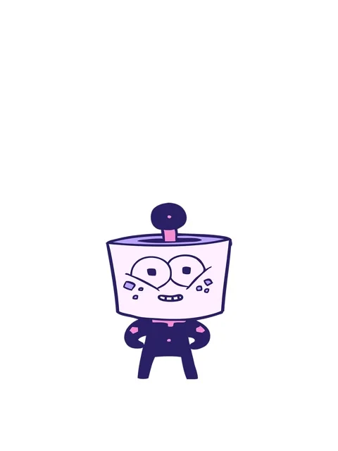 Jumping motion animation of happy robot illustration Stock Footage 324401623