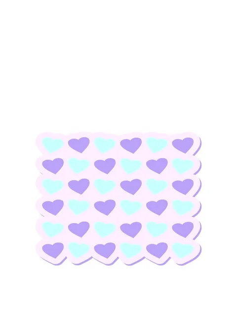 Jumping motion animation of hearts repeat pattern sticker Stock Footage 324276278