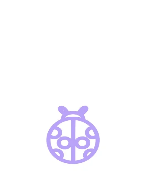 Jumping motion animation of ladybug insect symbol Video stock 324368049