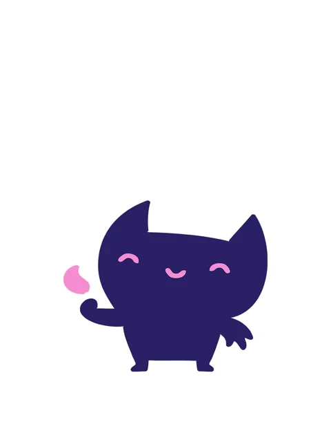 Jumping motion animation of little devil Stock Footage 324360516