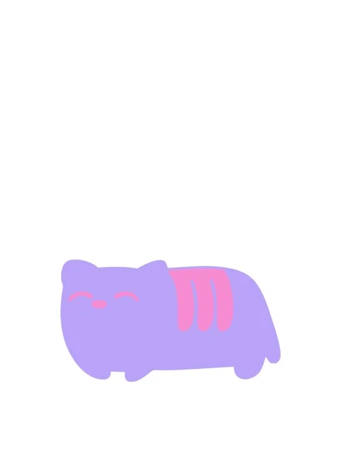 Jumping motion animation of loaf cat Stock Footage 324239932