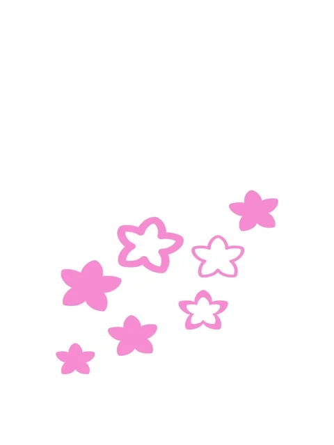 Jumping motion animation of multiple flowers form a japnese floral pattern .. Stock Footage 324163990