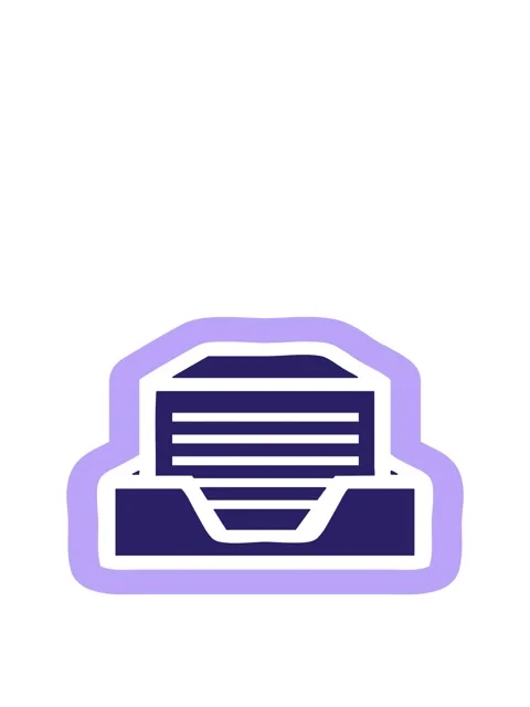 Jumping motion animation of office paper stack icon symbol Video stock 324136055