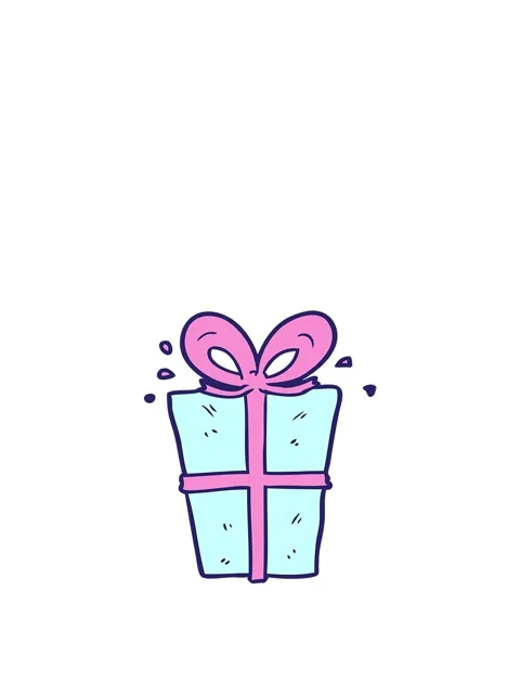 Jumping motion animation of wrapped gift Stock Footage 324481633
