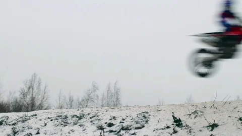 Jumping motorcycle Stock Footage 70801593