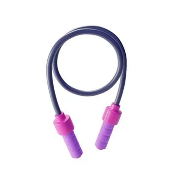 Jumping or skipping rope for workout Stock Illustration