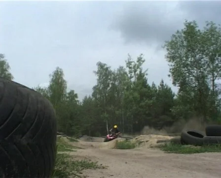 Jumping on a quad Stock-Footage 72674