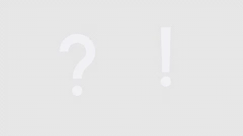 Jumping question and exclamation marks. Stock Footage 265084435