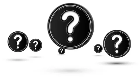 Jumping question marks. Looping. Stock Footage 63268045