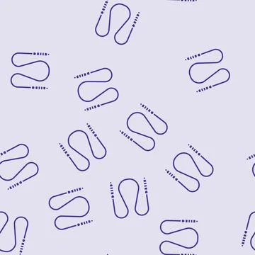Jumping rope child fun glyph seamless pattern Stock Illustration