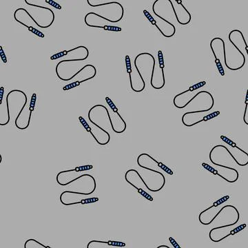 Jumping rope child fun vector seamless pattern Illustrazione stock