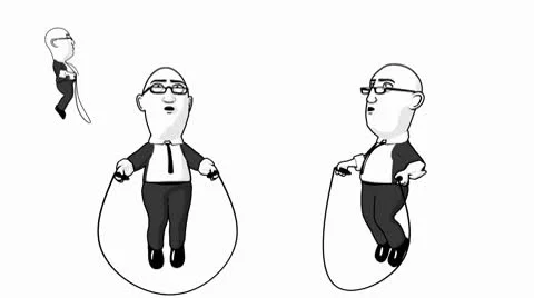 Jumping Rope. Stock Footage 8913819