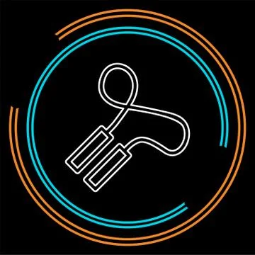 Jumping rope illustration, jumping exercise Stock-Illustration