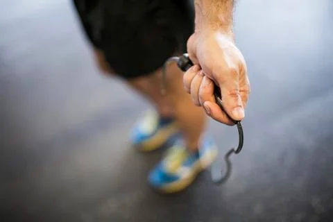 Jumping the rope Stock Photos