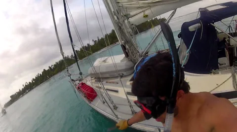 JUMPING TO THE SEA Stock Footage 34391070