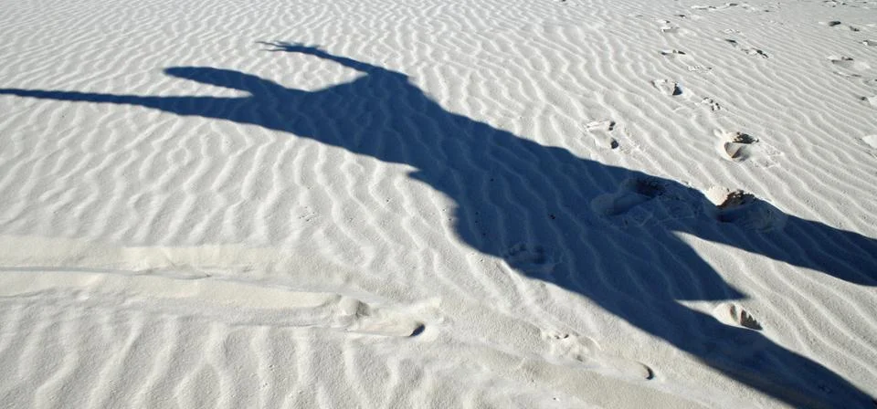 Jumping Shadow Stock Photos