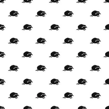 Jumping sheep pattern seamless vector Illustrazione stock