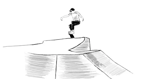 Jumping on a skateboard Stock Footage 120297829