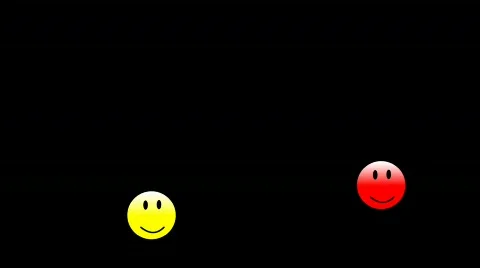 Jumping smiley faces Video stock 513755