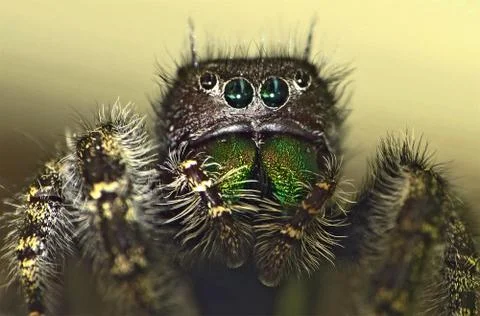 Jumping Spider Macro Stock Photos