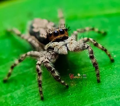 Jumping spider 库存照片