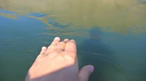 Jumping In For A Swim POV Stock Footage 12469452