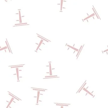 Jumping tower glyph vector seamless pattern Stock Illustration