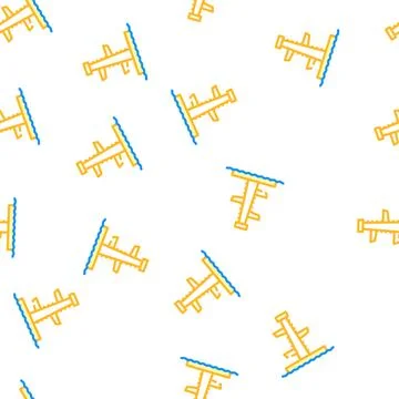 Jumping tower vector seamless pattern Stock Illustration