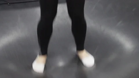 Jumping on trampoline Stock Footage 88782782