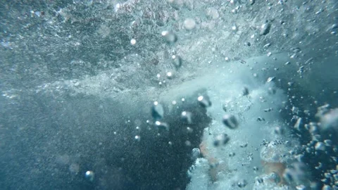 Jumping under water Stock Footage 161257265